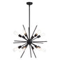 Vaxcel - P0343 - 12 Light Pendant - Estelle - Matte Black