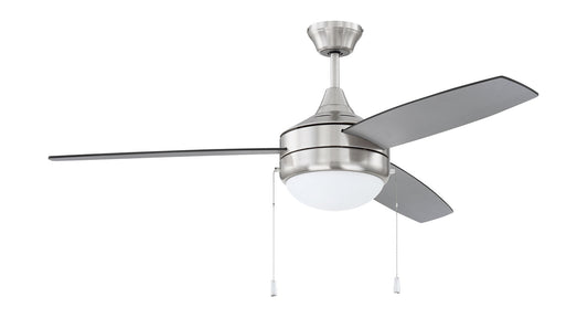 Craftmade - EPHA52BNK3-BNGW - 52"Ceiling Fan - Phaze Energy Star 3 - Brushed Polished Nickel