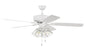 Craftmade - P104W5-52WWOK - 52"Ceiling Fan - Pro Plus 104 - White