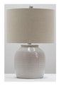 Craftmade - 86258 - One Light Table Lamp - Table Lamp - White Ceramic/Brushed Polished Nickel