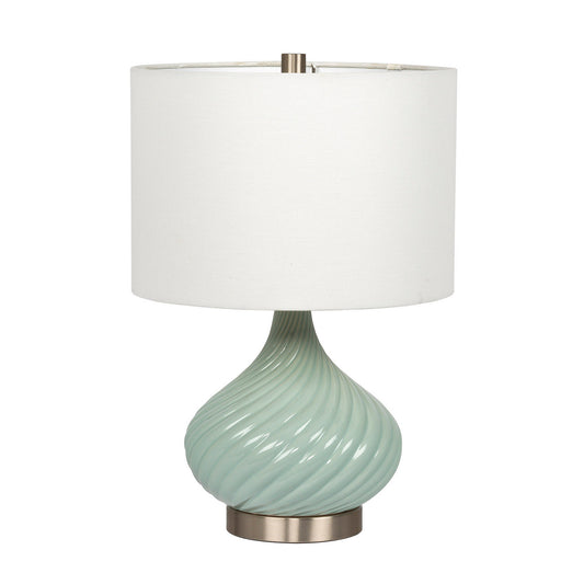 Craftmade - 86214 - One Light Table Lamp - Table Lamp - Chalk Blue Brushed Polished Nickel