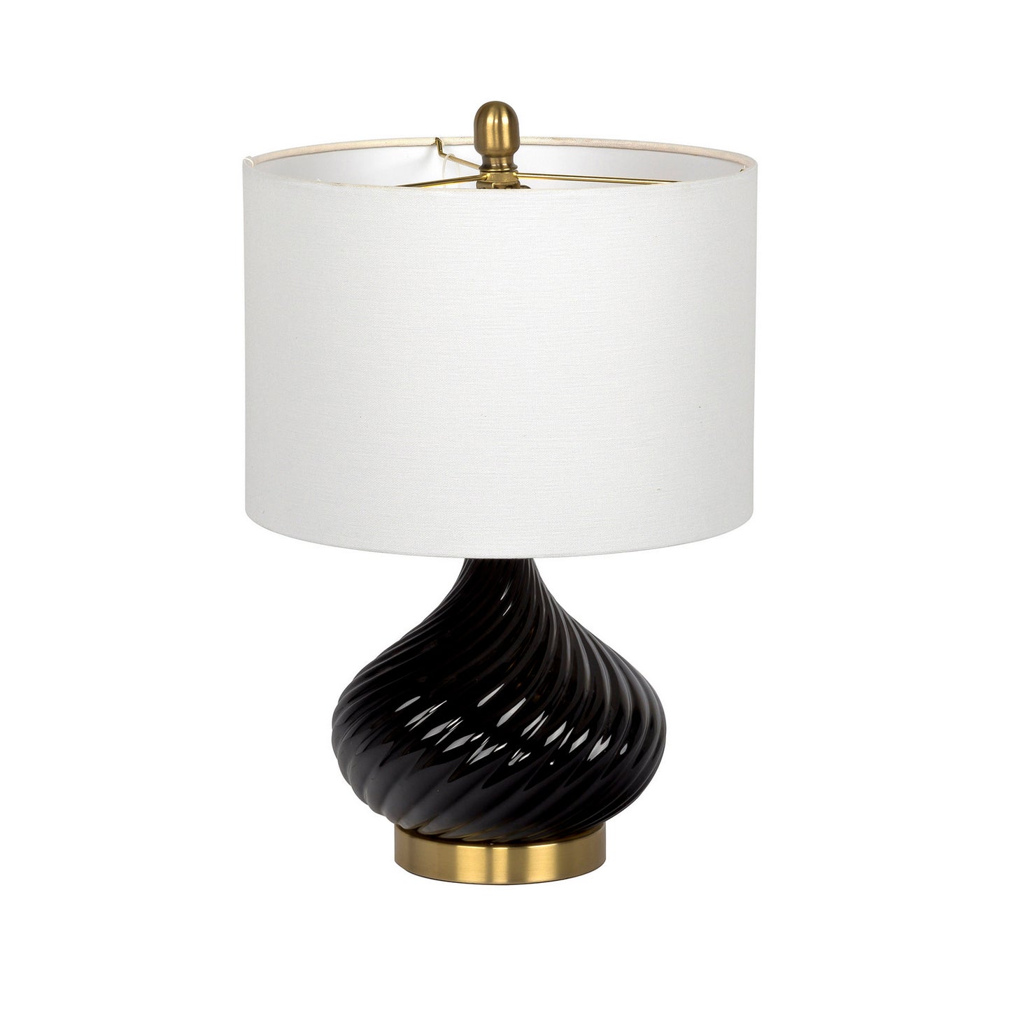 Craftmade - 86216 - One Light Table Lamp - Table Lamp - Gloss Black Antique Brass