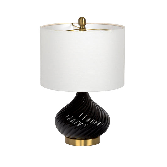 Craftmade - 86216 - One Light Table Lamp - Table Lamp - Gloss Black Antique Brass
