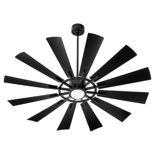 Quorum - 46012-59 - 60"Patio Fan - Cirque - Matte Black