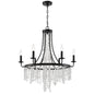 Crystorama - GAB-B7306-MK - Six Light Chandelier - Gabrielle - Matte Black