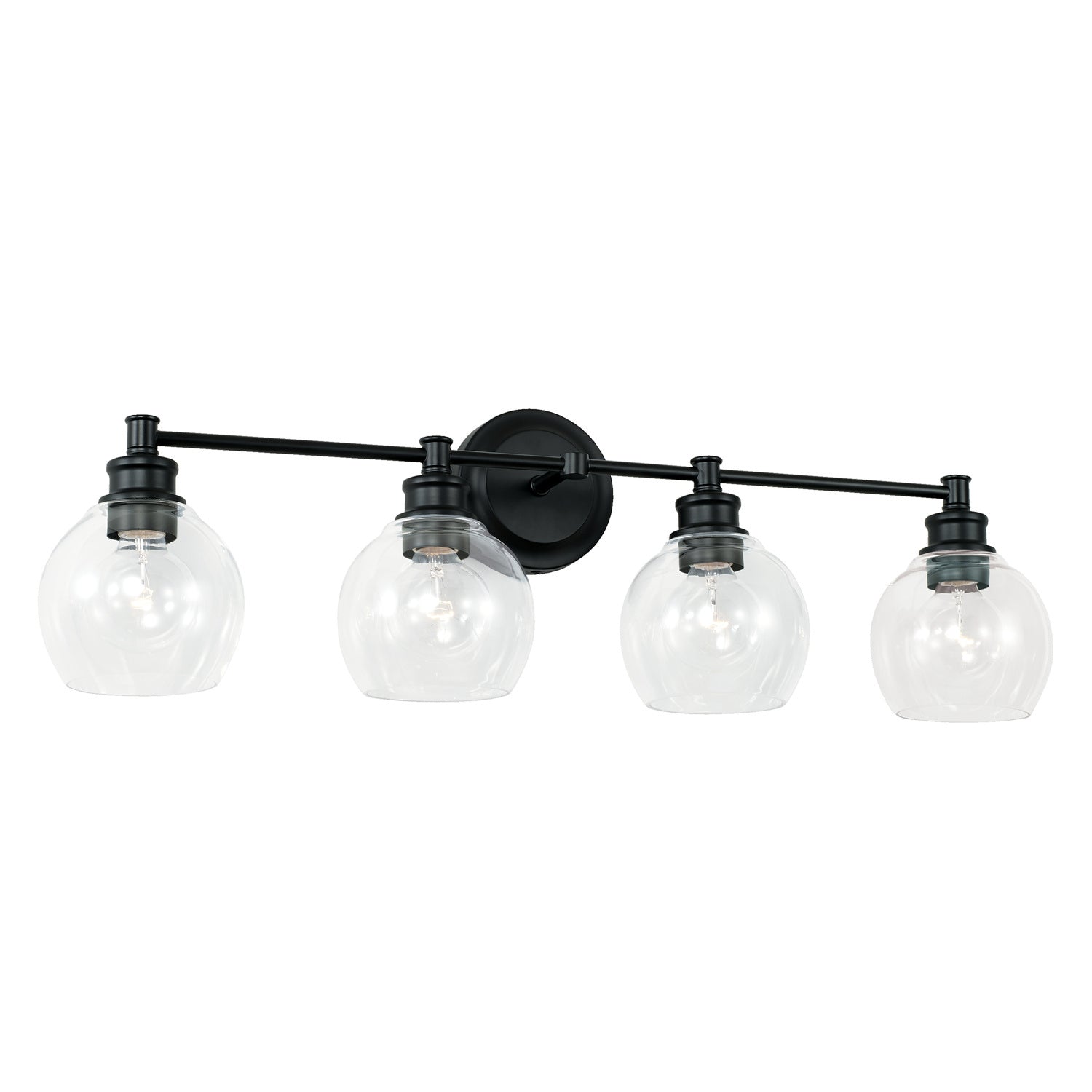 Capital Lighting - 121141MB-426 - Four Light Vanity - Mid Century - Matte Black