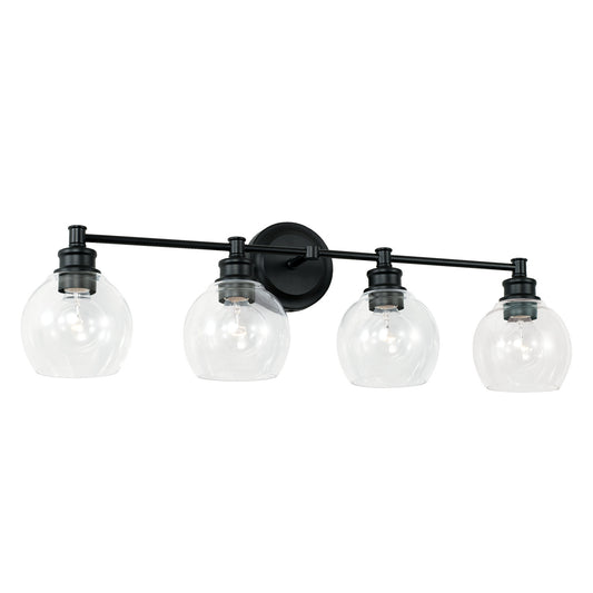 Capital Lighting - 121141MB-426 - Four Light Vanity - Mid Century - Matte Black