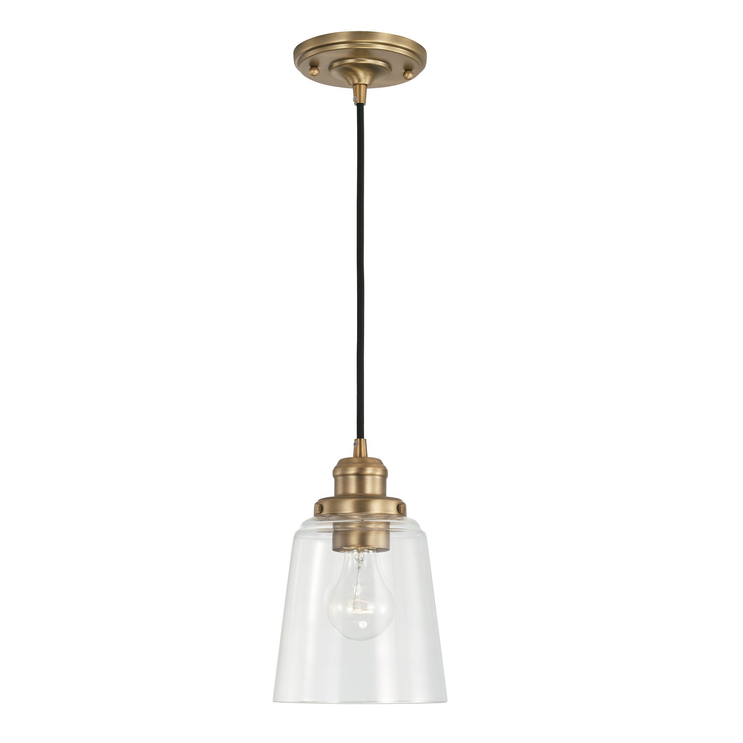 Capital Lighting - 3718AD-135 - One Light Pendant - Fallon - Aged Brass