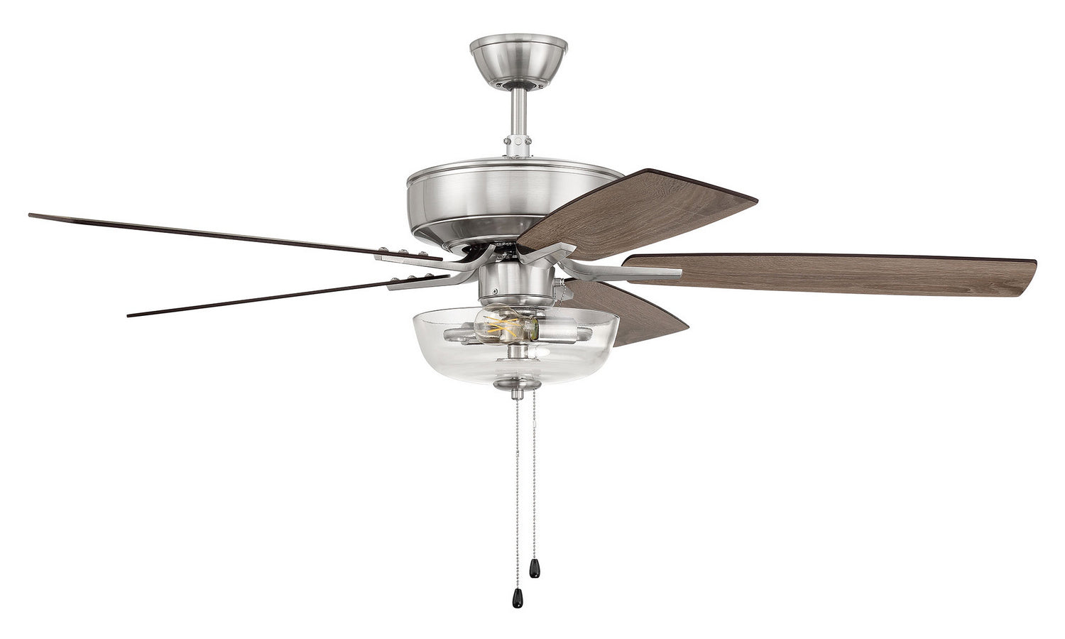 Craftmade - P101BNK5-52DWGWN - 52"Ceiling Fan - Pro Plus 101 - Brushed Polished Nickel