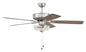 Craftmade - P101BNK5-52DWGWN - 52"Ceiling Fan - Pro Plus 101 - Brushed Polished Nickel