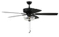 Craftmade - P101FB5-52FBGW - 52"Ceiling Fan - Pro Plus 101 - Flat Black