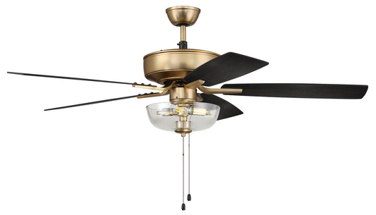 Craftmade - P101SB5-52BWNFB - 52"Ceiling Fan - Pro Plus 101 - Satin Brass