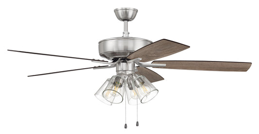 Craftmade - P104BNK5-52DWGWN - 52"Ceiling Fan - Pro Plus 104 - Brushed Polished Nickel