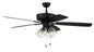 Craftmade - P104FB5-52FBGW - 52"Ceiling Fan - Pro Plus 104 - Flat Black