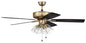 Craftmade - P104SB5-52BWNFB - 52"Ceiling Fan - Pro Plus 104 - Satin Brass