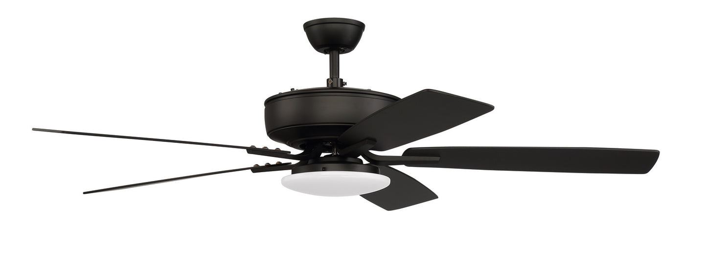 Craftmade - P112FB5-52FBGW - 52"Ceiling Fan - Pro Plus 112 - Flat Black