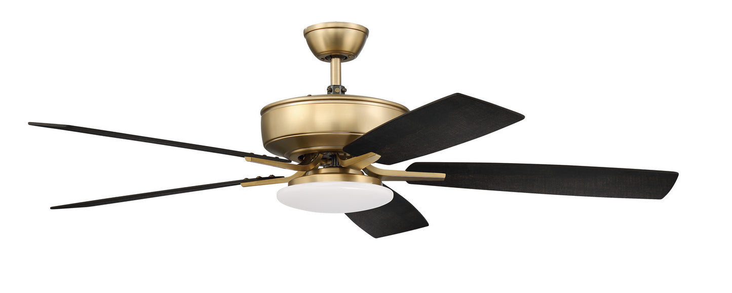 Craftmade - P112SB5-52BWNFB - 52"Ceiling Fan - Pro Plus 112 - Satin Brass