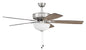 Craftmade - P211BNK5-52DWGWN - 52"Ceiling Fan - Pro Plus 211 - Brushed Polished Nickel