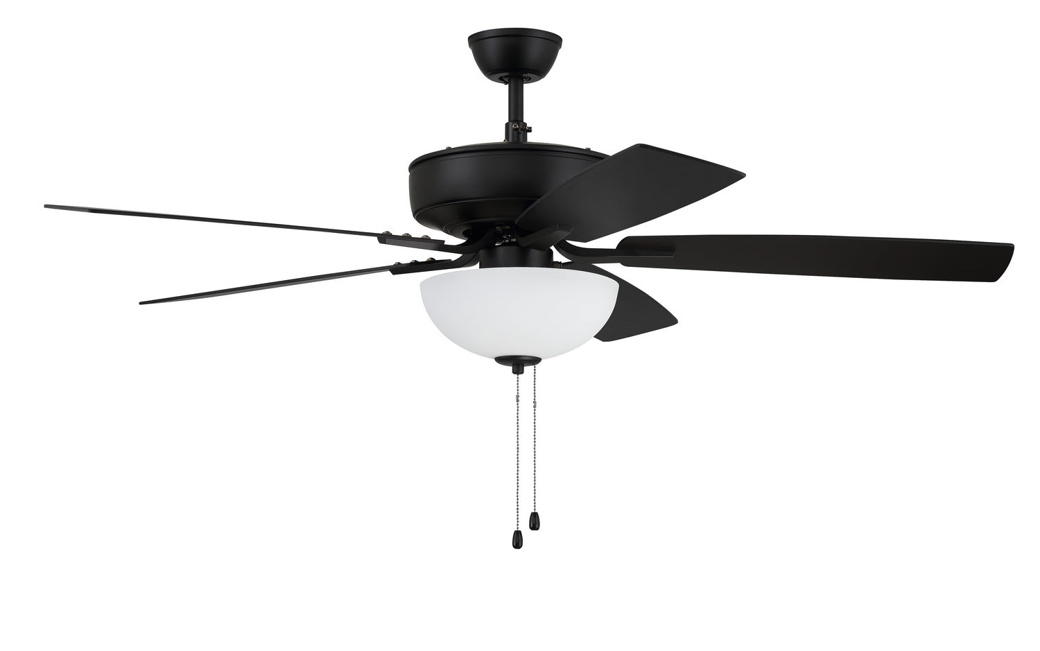 Craftmade - P211FB5-52FBGW - 52"Ceiling Fan - Pro Plus 211 - Flat Black