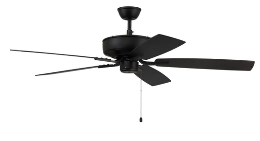 Craftmade - P52FB5-52FBGW - 52"Ceiling Fan - Pro Plus 52 Fan - Flat Black