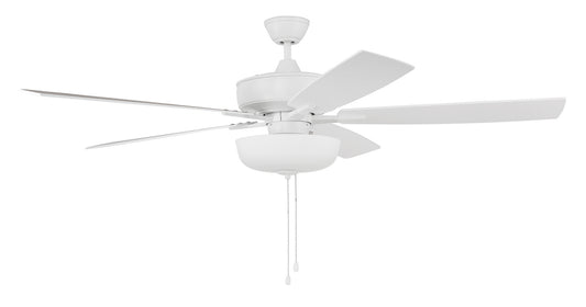 Craftmade - S111W5-60WWOK - 60"Ceiling Fan - Super Pro 111 - White