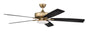 Craftmade - S112SB5-60BWNFB - 60"Ceiling Fan - Super Pro 112 - Satin Brass