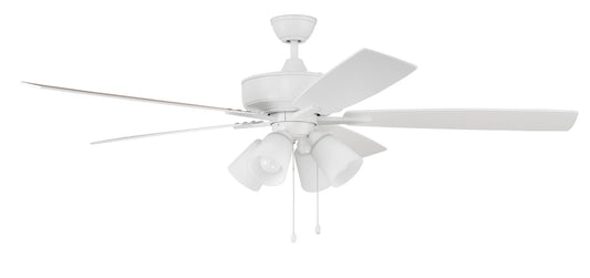 Craftmade - S114W5-60WWOK - 60"Ceiling Fan - Super Pro 114 - White