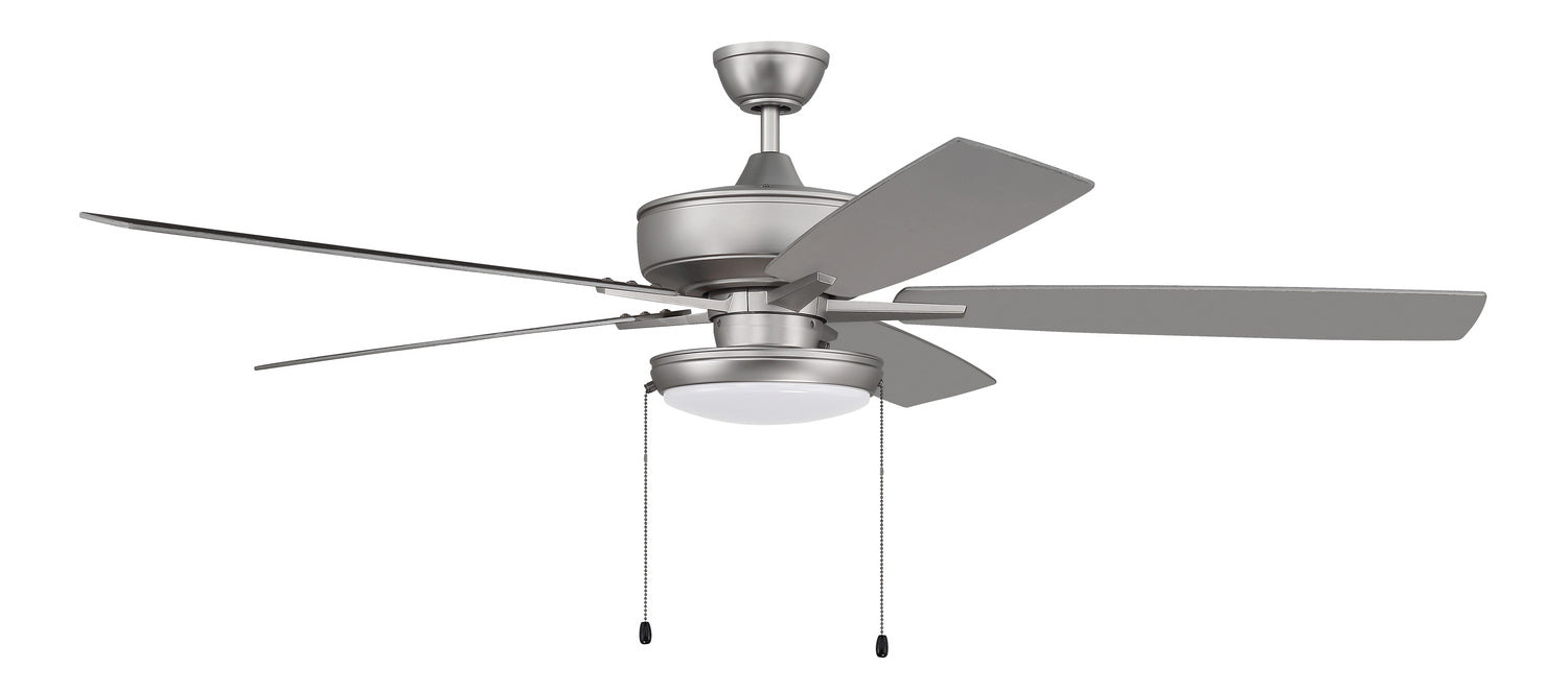 Craftmade - S119BN5-60BNGW - 60"Ceiling Fan - Super Pro 119 - Brushed Nickel