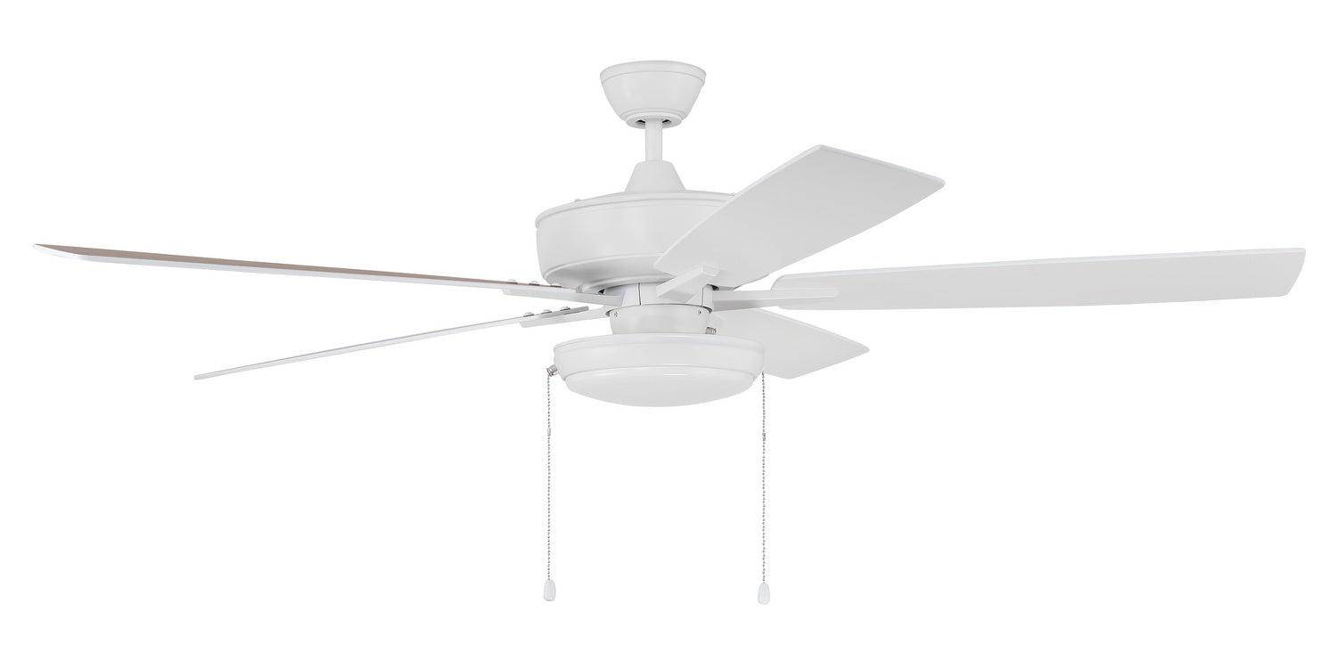 Craftmade - S119W5-60WWOK - 60"Ceiling Fan - Super Pro 119 - White