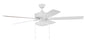 Craftmade - S119W5-60WWOK - 60"Ceiling Fan - Super Pro 119 - White