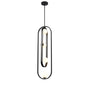 DVI Lighting - DVP45010EB-OP - Four Light Pendant - Atwood - Ebony With Half Opal Glass