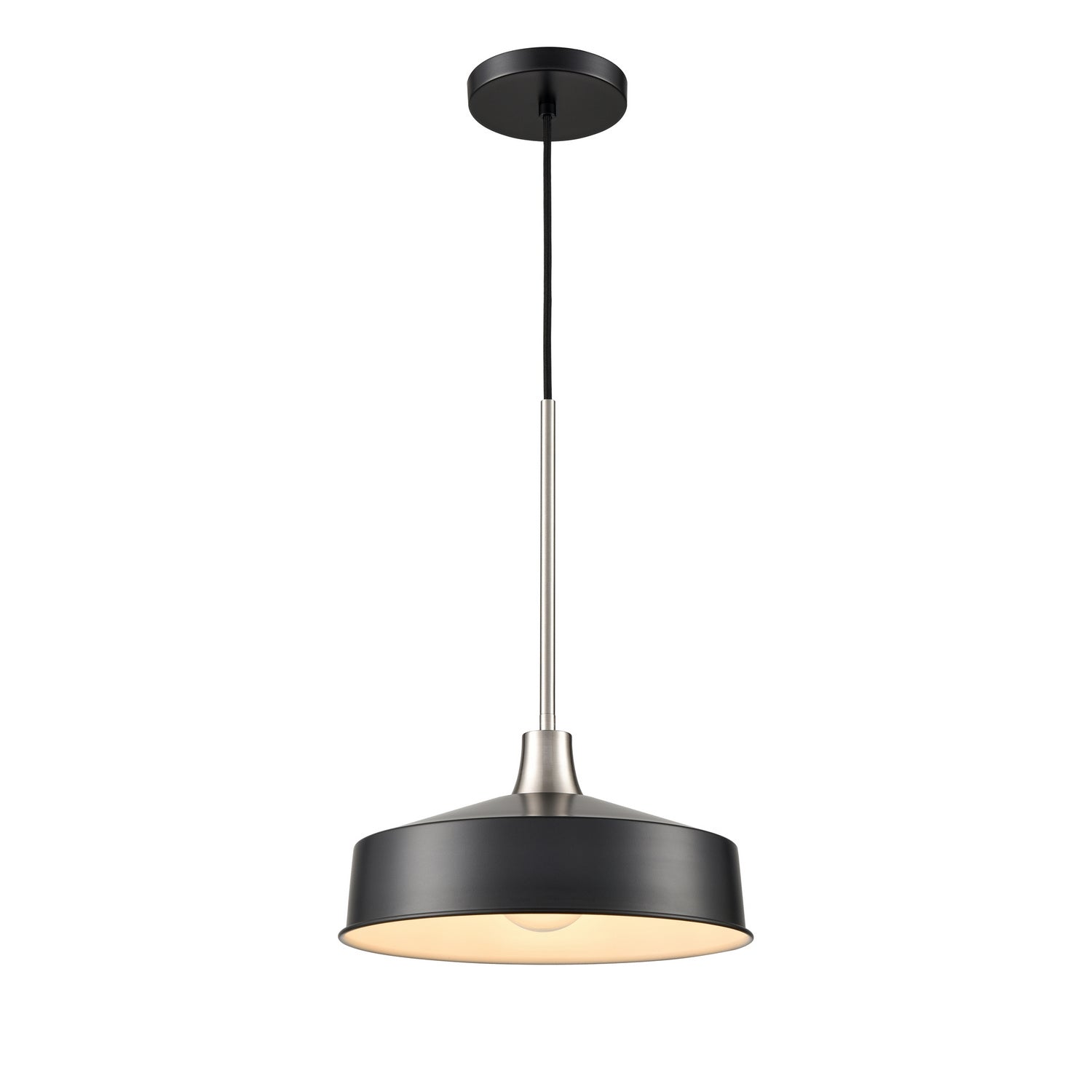 DVI Lighting - DVP46410GR+SN - One Light Pendant - Daisy - Graphite And Satin Nickel