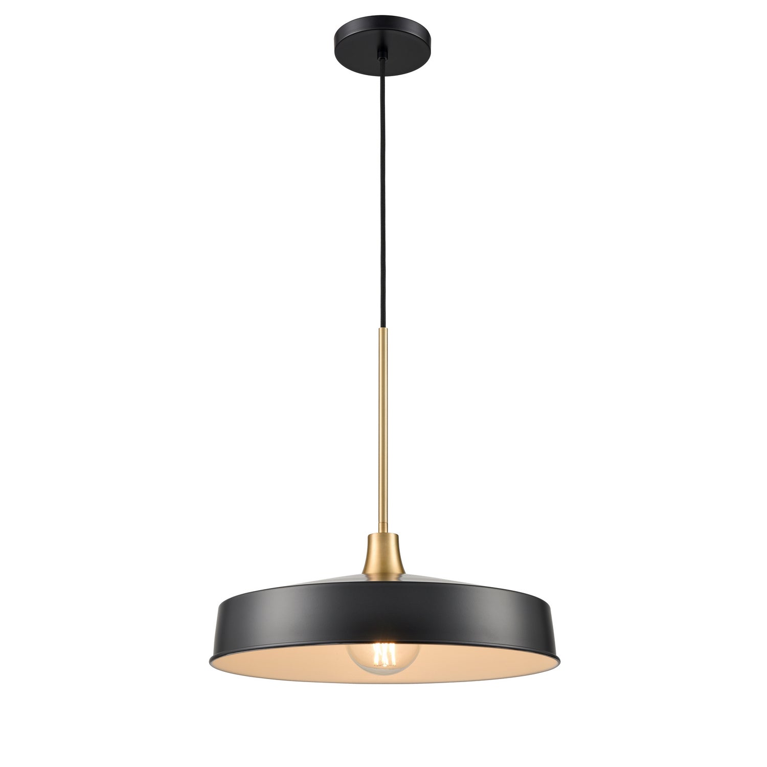 DVI Lighting - DVP46420GR+BR - One Light Pendant - Daisy - Graphite And Brass