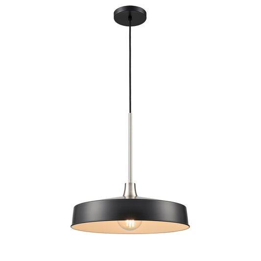 DVI Lighting - DVP46420GR+SN - One Light Pendant - Daisy - Graphite And Satin Nickel
