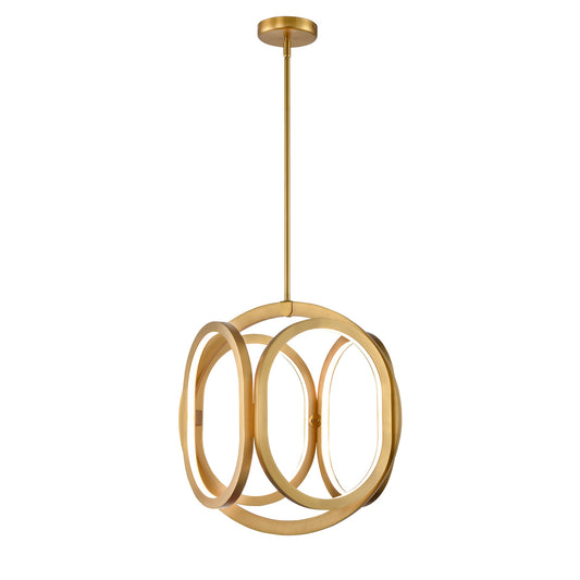 DVI Lighting - DVP46549BR - LED Foyer Pendant - Perigee Ac Led - Brass