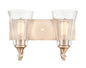 Millennium - 1492-MG - Two Light Vanity - Natalie - Modern Gold