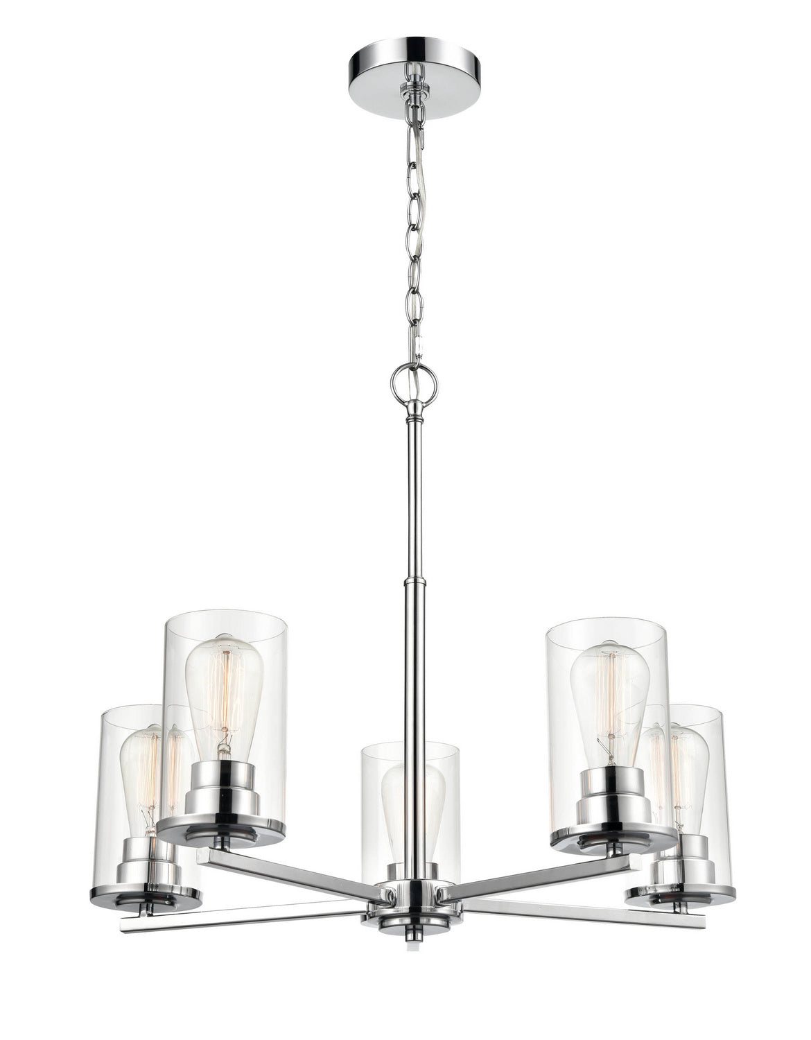 Millennium - 2715-CH - Five Light Chandelier - Verlana - Chrome