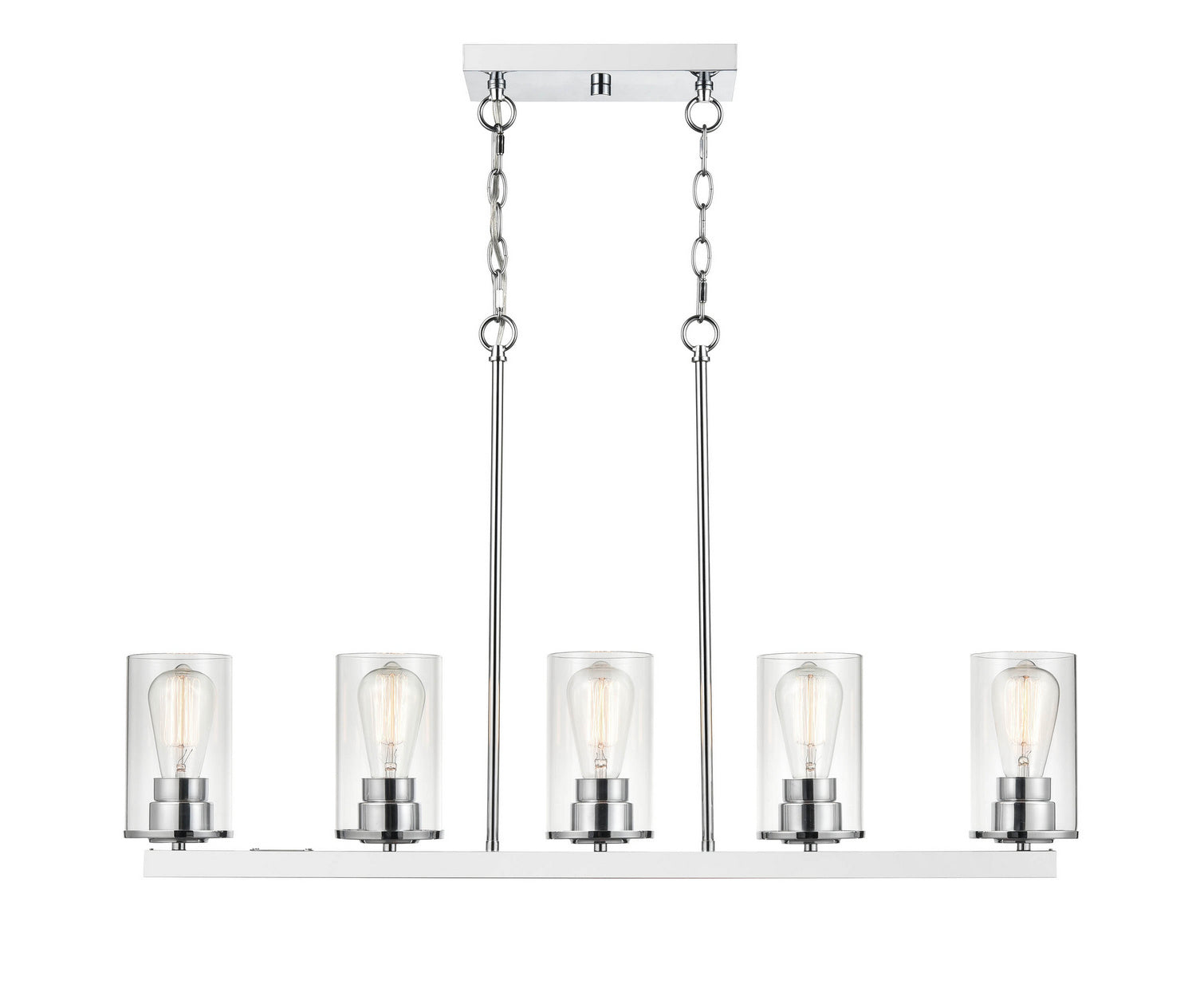 Millennium - 2725-CH - Five Light Pendant - Verlana - Chrome