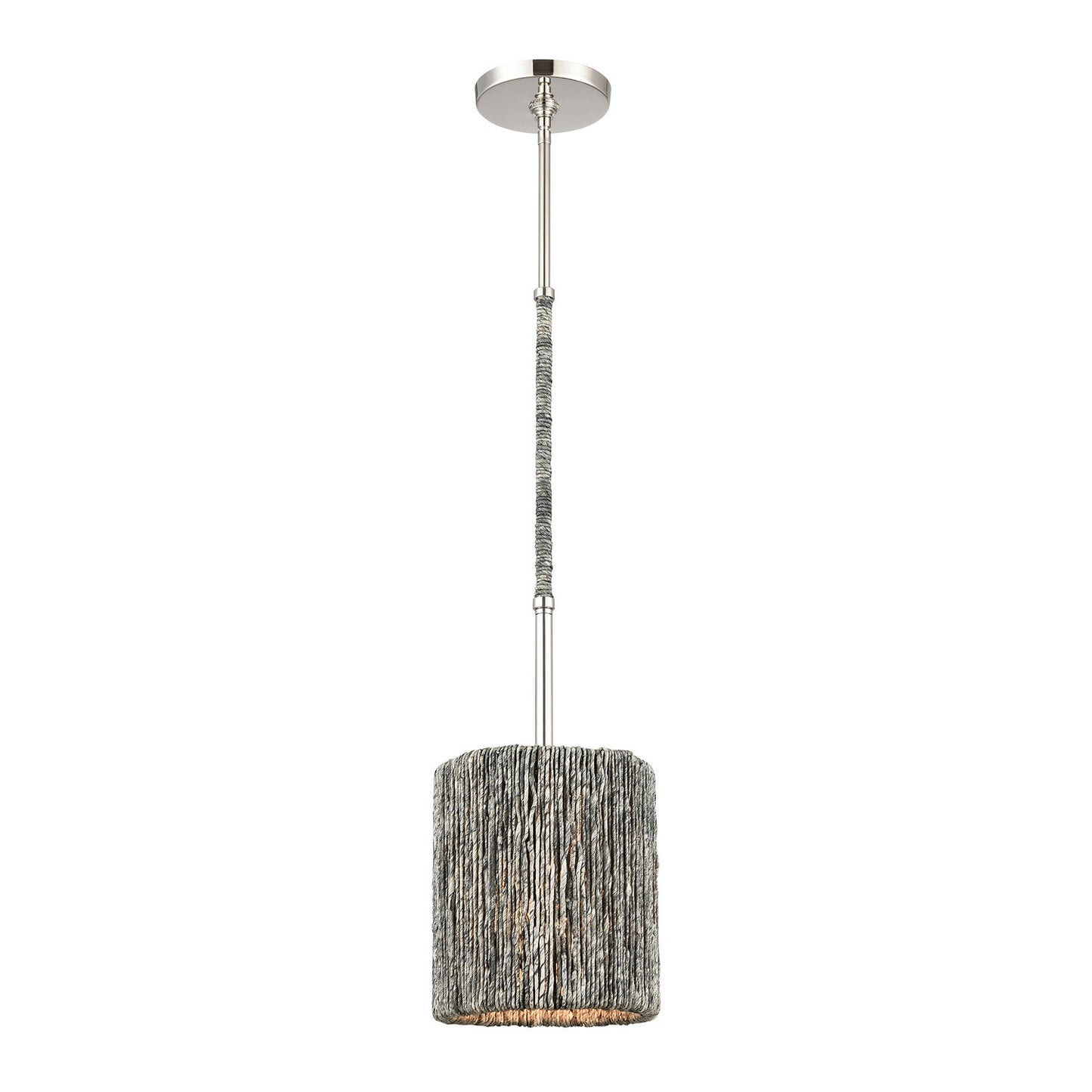 ELK Home - 32511/1 - One Light Mini Pendant - Abaca - Polished Nickel
