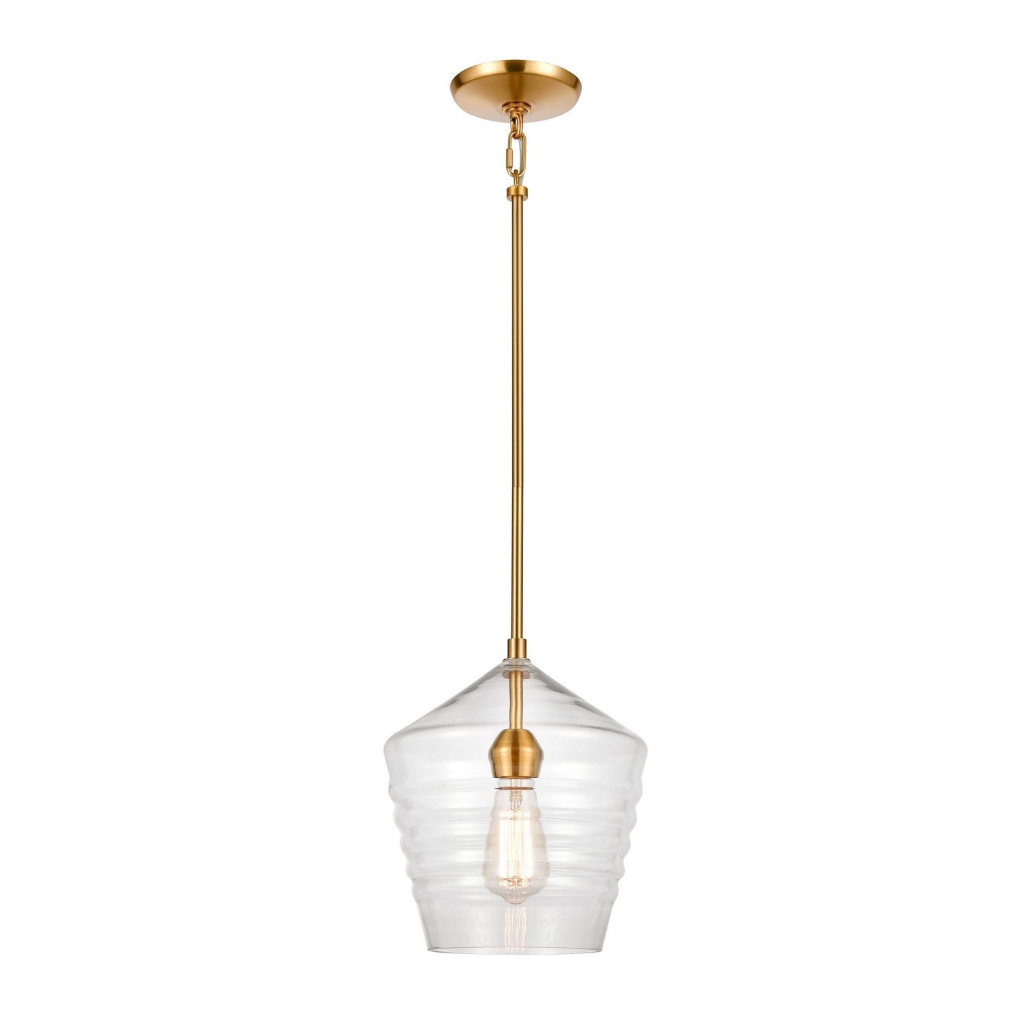 ELK Home - 69255/1 - One Light Mini Pendant - Konis - Satin Brass
