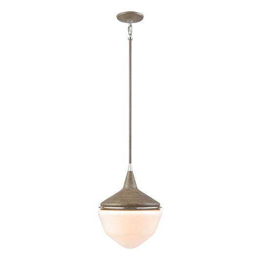 ELK Home - 69275/1 - One Light Mini Pendant - Mid Century Schoolhouse - Pecan