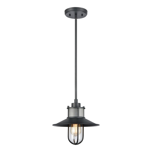 ELK Home - 69375/1 - One Light Outdoor Pendant - Coastal Farm - Charcoal