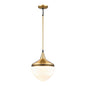 ELK Home - 69384/1 - One Light Mini Pendant - Mid Century Schoolhouse - Satin Brass