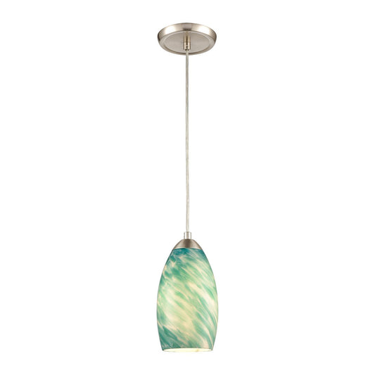 ELK Home - 85281/1 - One Light Mini Pendant - Evening Sky - Satin Nickel