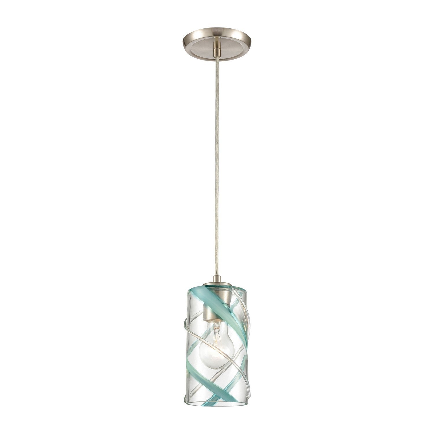 ELK Home - 85341/1 - One Light Mini Pendant - Winter Wind - Satin Nickel