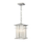 ELK Home - 89375/3 - Three Light Outdoor Pendant - Oak Park - Antique Brushed Aluminum