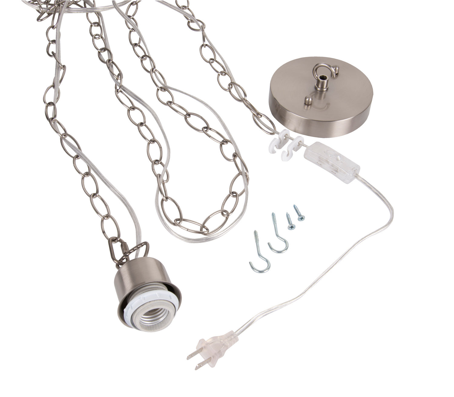 Craftmade - SW1003-BNK - One Light Pendant Hardware - Swag Pendants - Brushed Polished Nickel