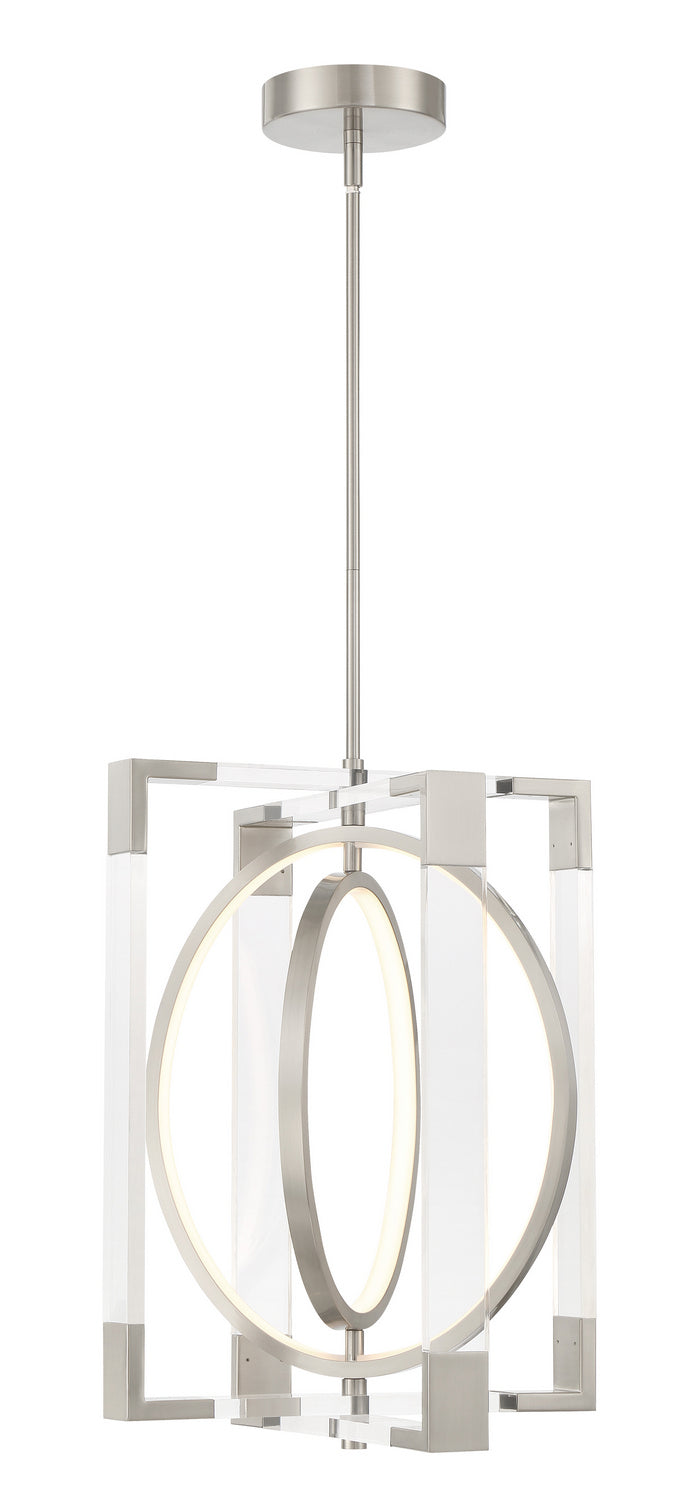 George Kovacs - P2265-084-L - LED Pendant - Double Take - Brushed Nickel