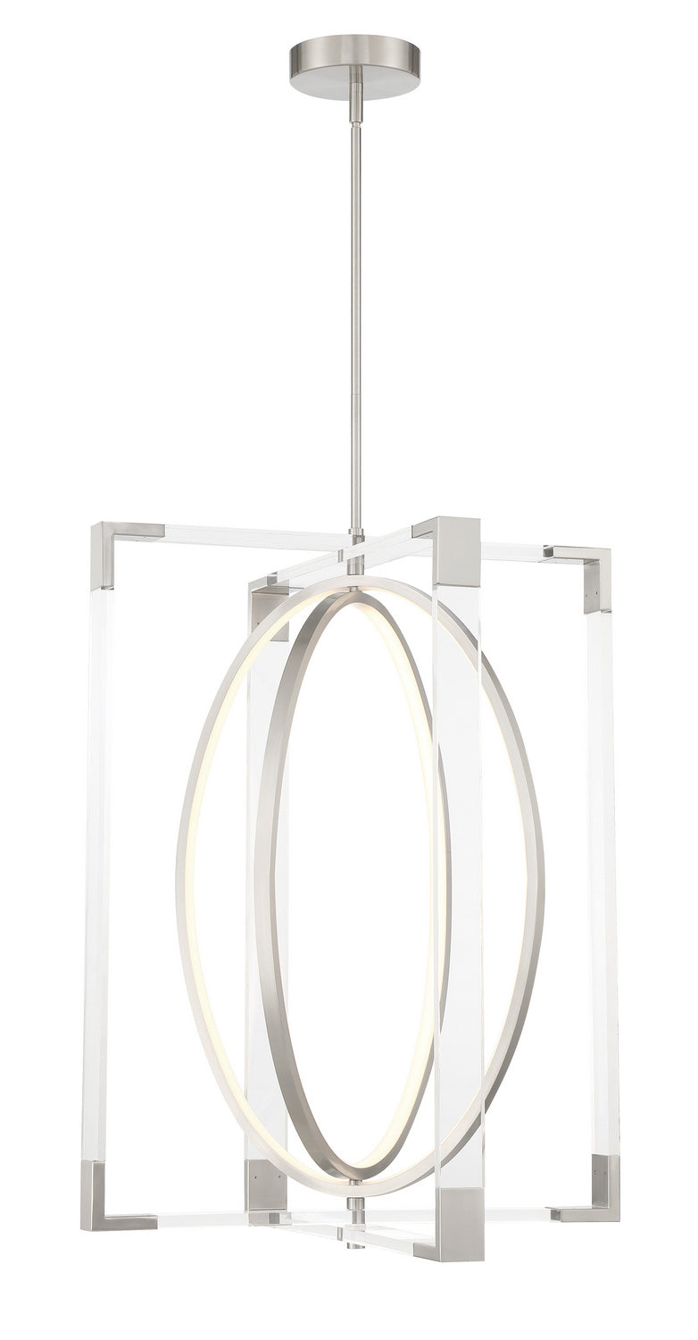 George Kovacs - P2266-084-L - LED Pendant - Double Take - Brushed Nickel