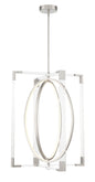 George Kovacs - P2266-084-L - LED Pendant - Double Take - Brushed Nickel